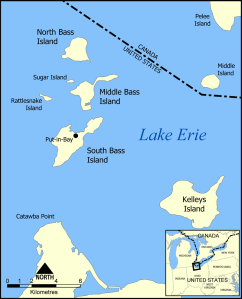 Map of the Bass Islands by Norman Einstein, via Wikimedia Commons