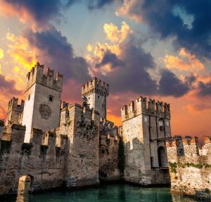 Scaliger Castle in the town of Sirmione 