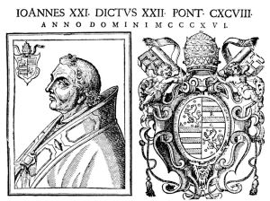 1th Century Engraving of Pope John XXII (public domain)