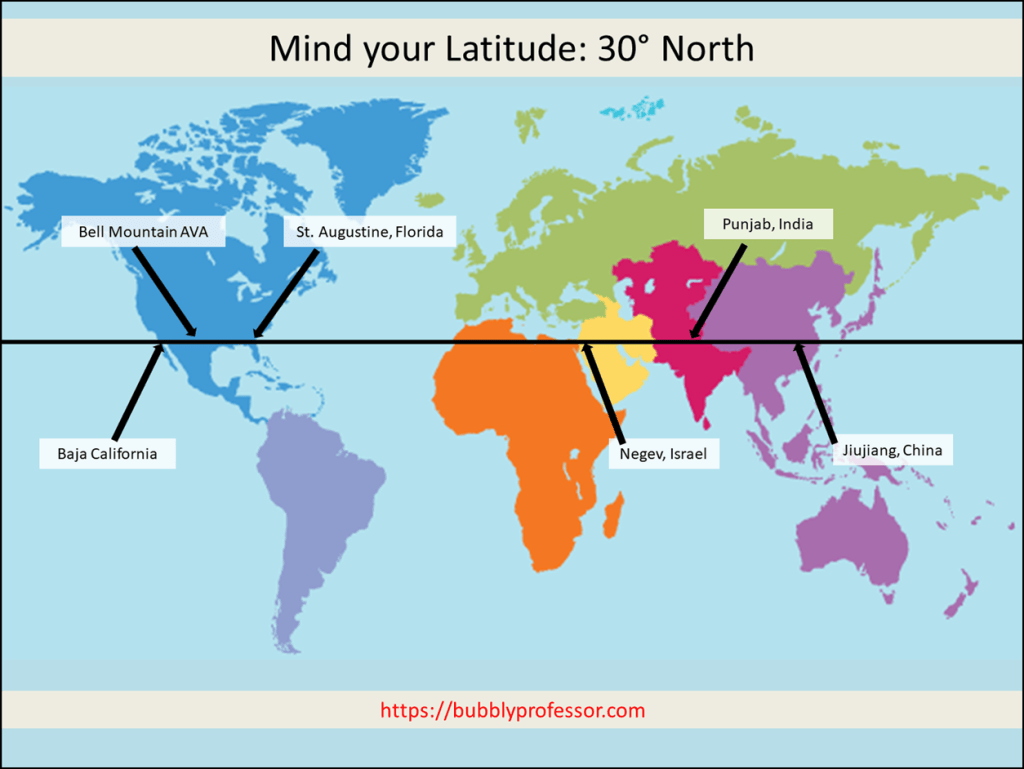 Mind your Latitude: 30° North | The Bubbly Professor